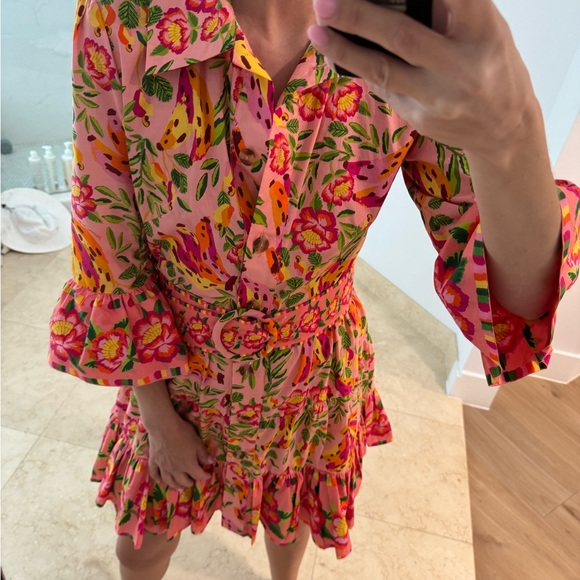 Farm Rio Floral Ruffle Dress - Picture 1 of 3